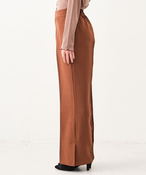 CONSCIOUS DAY(コンシャスデイ)の「サイドスリットセンタープレスパンツ(その他パンツ・レディース・ブラウン/グリーン/ネイビー/ブラック・フリ-)」の6枚目の写真