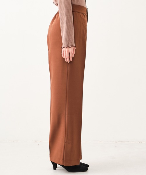 CONSCIOUS DAY(コンシャスデイ)の「サイドスリットセンタープレスパンツ(その他パンツ・レディース・ブラウン/グリーン/ネイビー/ブラック・フリ-)」の8枚目の写真