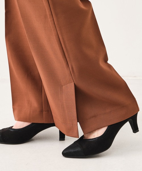 CONSCIOUS DAY(コンシャスデイ)の「サイドスリットセンタープレスパンツ(その他パンツ・レディース・ブラウン/グリーン/ネイビー/ブラック・フリ-)」の11枚目の写真