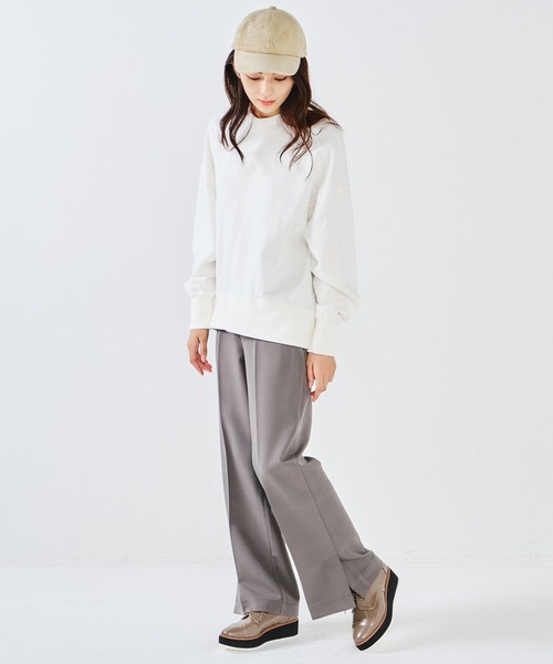 CONSCIOUS DAY(コンシャスデイ)の「サイドスリットセンタープレスパンツ(その他パンツ・レディース・ブラウン/グリーン/ネイビー/ブラック・フリ-)」の13枚目の写真