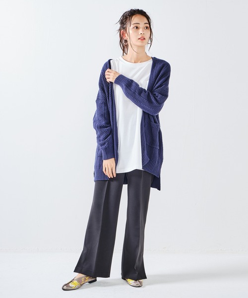 CONSCIOUS DAY(コンシャスデイ)の「サイドスリットセンタープレスパンツ(その他パンツ・レディース・ブラウン/グリーン/ネイビー/ブラック・フリ-)」の17枚目の写真