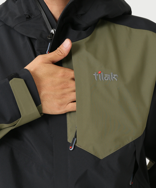 Tilak(ティラック)の「【TILAK×JS / ティラック】別注 STORM JACKET(マウンテンパーカー・メンズ・ブラック/カーキ・SMALL/MEDIUM/LARGE)」の5枚目の写真