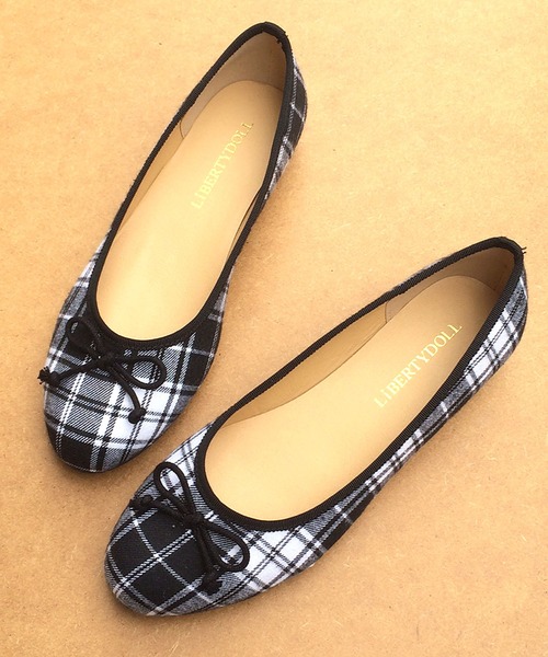 LibertyDoll（リバティードール）の「Liberty doll / ラウンドトゥ フラット バレエパンプス(5323)（バレエシューズ・レディース・ブラック系その他/グレー系その他/ブラック/ベージュ/レオパード/グレー/ネイビー/チェック/モスグリーン/サックスブルー/レッド/ブラック系その他2/グレイッシュベージュ・LL/3L/SS/L/S/M）」の13枚目の写真
