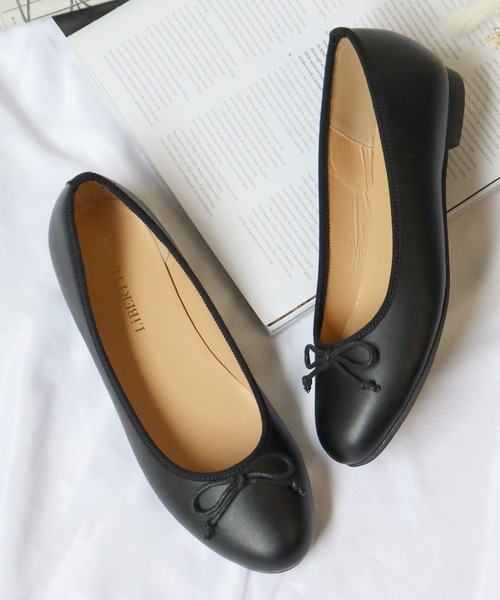 LibertyDoll（リバティードール）の「Liberty doll / ラウンドトゥ フラット バレエパンプス(5323)（バレエシューズ・レディース・ブラック系その他/グレー系その他/ブラック/ベージュ/レオパード/グレー/ネイビー/チェック/モスグリーン/サックスブルー/レッド/ブラック系その他2/グレイッシュベージュ・LL/3L/SS/L/S/M）」の4枚目の写真