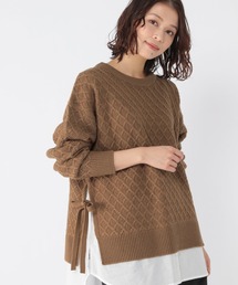 7ゲージ柄ドッキングプルオーバー