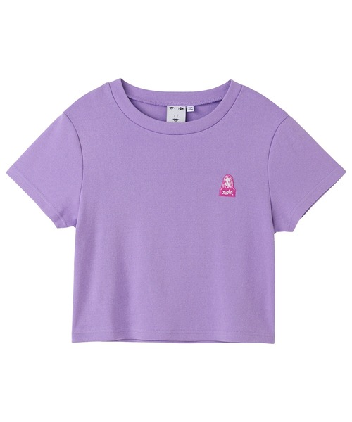 X-girl（エックスガール）の「FACE COMPACT S/S TEE（Tシャツ