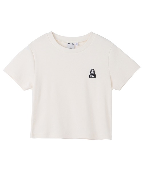 X-girl（エックスガール）の「FACE COMPACT S/S TEE（Tシャツ