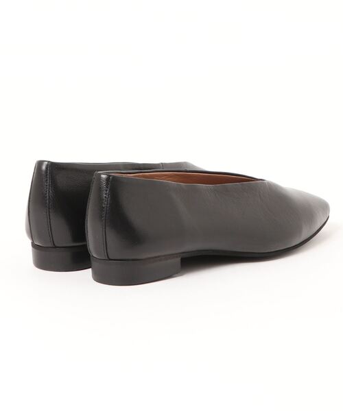 atelier brogue レザーVカットパンプス セール】ATELIER BRUGGE / 本革 Vカットフラットパンプス（日本