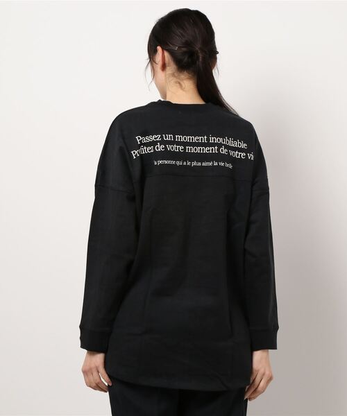 prose verse（プロズヴェール）の「ヘビーウェイトバックプリントTee（Tシャツ/カットソー・レディース・ブラック/オフホワイト・MEDIUM/LARGE）」の4枚目の写真