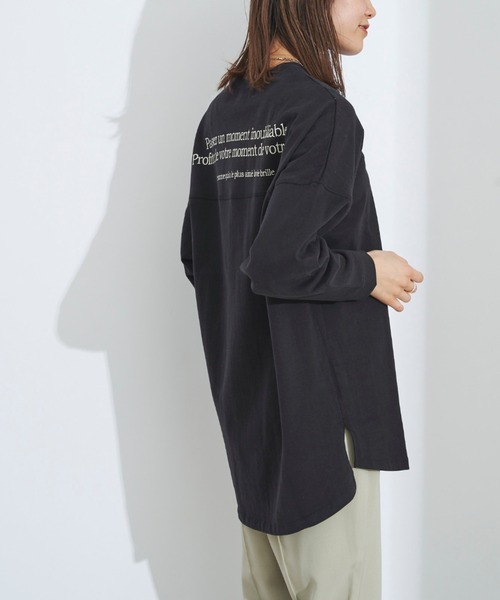 prose verse（プロズヴェール）の「ヘビーウェイトバックプリントTee（Tシャツ/カットソー・レディース・ブラック/オフホワイト・MEDIUM/LARGE）」の2枚目の写真