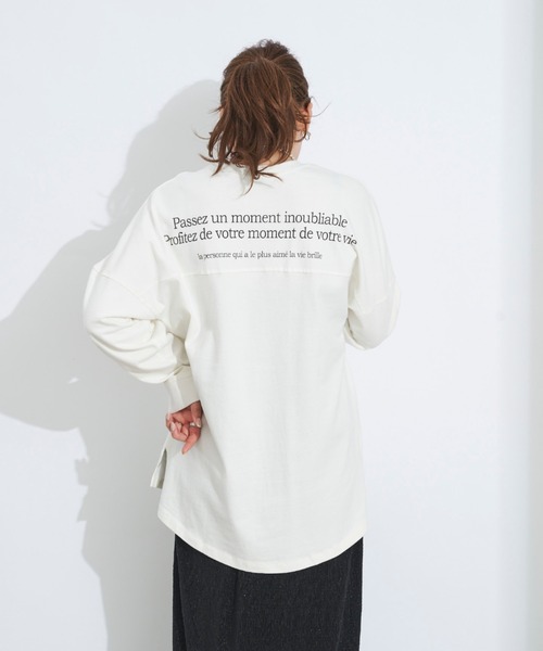 prose verse（プロズヴェール）の「ヘビーウェイトバックプリントTee（Tシャツ/カットソー・レディース・ブラック/オフホワイト・MEDIUM/LARGE）」の17枚目の写真