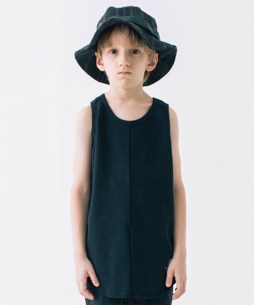 Smoothy（スムージー）の「Smoothy Fries Long Tanktop  / スムージー フライス ロングタンクトップ（Tシャツ/カットソー・キッズ・ホワイト/ベージュ/ブラック・L/M/S/XL）」の2枚目の写真