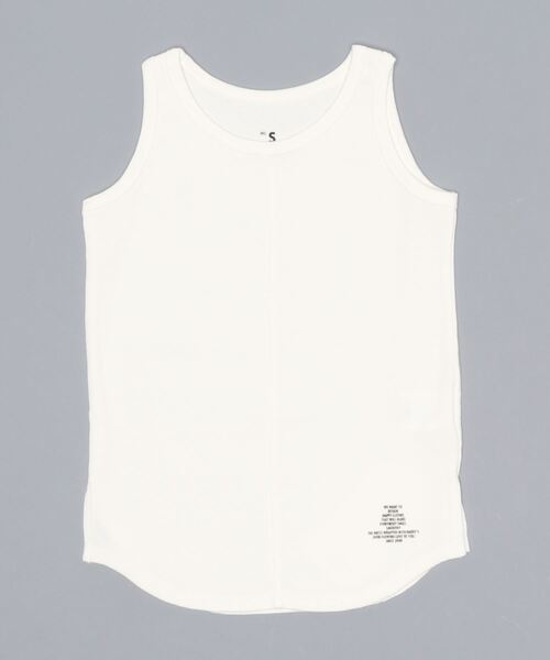 Smoothy（スムージー）の「Smoothy Fries Long Tanktop  / スムージー フライス ロングタンクトップ（Tシャツ/カットソー・キッズ・ホワイト/ベージュ/ブラック・L/M/S/XL）」の11枚目の写真