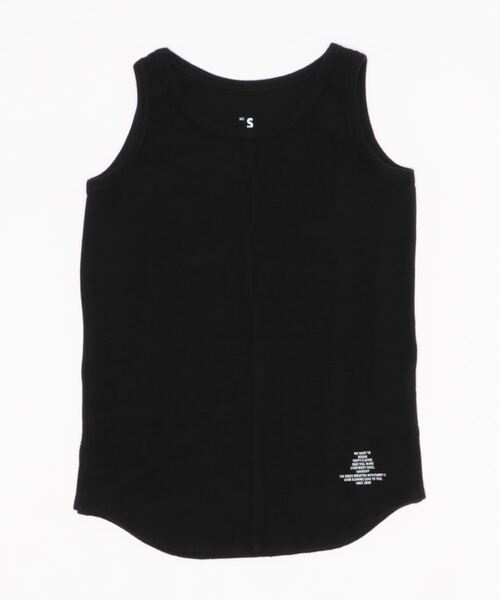 Smoothy（スムージー）の「Smoothy Fries Long Tanktop  / スムージー フライス ロングタンクトップ（Tシャツ/カットソー・キッズ・ホワイト/ベージュ/ブラック・L/M/S/XL）」の12枚目の写真