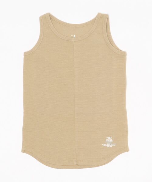 Smoothy（スムージー）の「Smoothy Fries Long Tanktop  / スムージー フライス ロングタンクトップ（Tシャツ/カットソー・キッズ・ホワイト/ベージュ/ブラック・L/M/S/XL）」の13枚目の写真