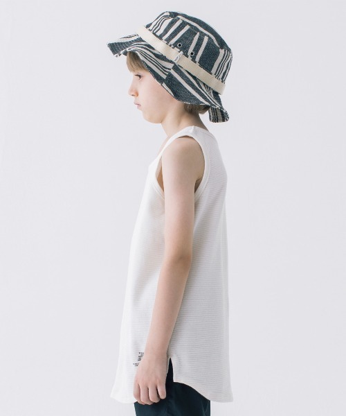 Smoothy（スムージー）の「Smoothy Fries Long Tanktop  / スムージー フライス ロングタンクトップ（Tシャツ/カットソー・キッズ・ホワイト/ベージュ/ブラック・L/M/S/XL）」の5枚目の写真