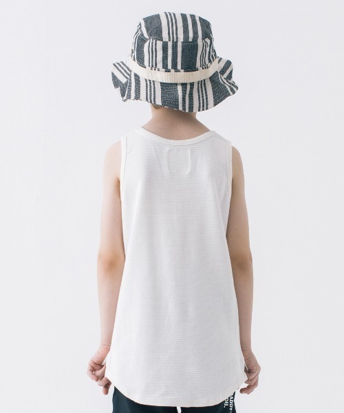 Smoothy（スムージー）の「Smoothy Fries Long Tanktop  / スムージー フライス ロングタンクトップ（Tシャツ/カットソー・キッズ・ホワイト/ベージュ/ブラック・L/M/S/XL）」の6枚目の写真