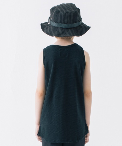 Smoothy（スムージー）の「Smoothy Fries Long Tanktop  / スムージー フライス ロングタンクトップ（Tシャツ/カットソー・キッズ・ホワイト/ベージュ/ブラック・L/M/S/XL）」の8枚目の写真