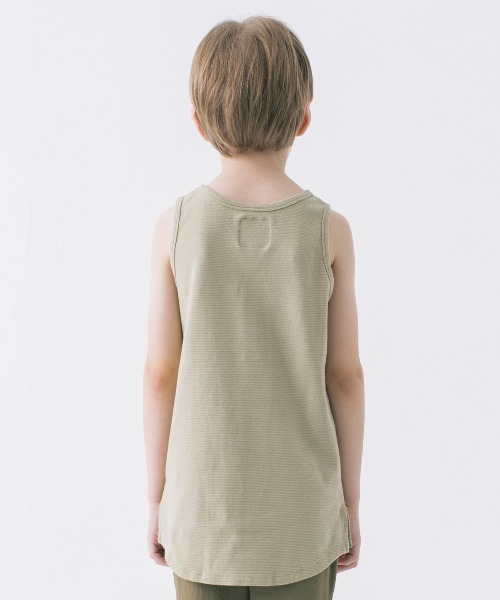 Smoothy（スムージー）の「Smoothy Fries Long Tanktop  / スムージー フライス ロングタンクトップ（Tシャツ/カットソー・キッズ・ホワイト/ベージュ/ブラック・L/M/S/XL）」の10枚目の写真