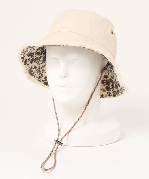 Casselini(キャセリーニ)の「【Casselini】テキスタイルバケットハット(ハット・レディース・アイボリー/ブラック/ミント・FREE)」の10枚目の写真