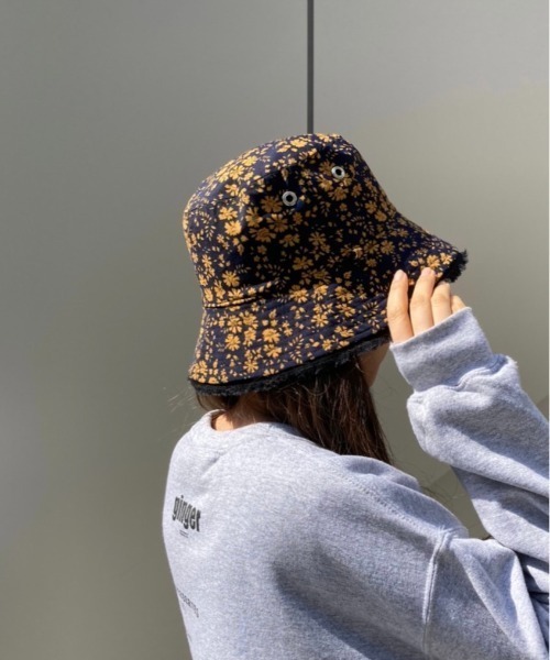 Casselini(キャセリーニ)の「【Casselini】テキスタイルバケットハット(ハット・レディース・アイボリー/ブラック/ミント・FREE)」の13枚目の写真