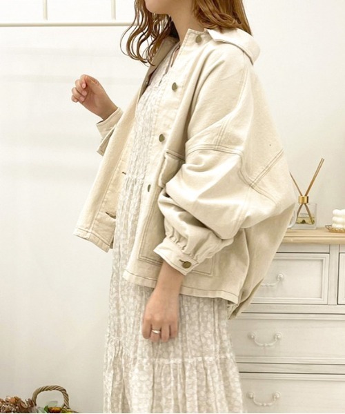 apres jour（アプレジュール）の「花柄ティアードワンピ【ZOZOTOWN限定アイテム】（ワンピース・レディース・ブラック/モカ/ミント/サックスブルー/ラベンダー/アイボリー・フリー/X-LARGE）」の9枚目の写真