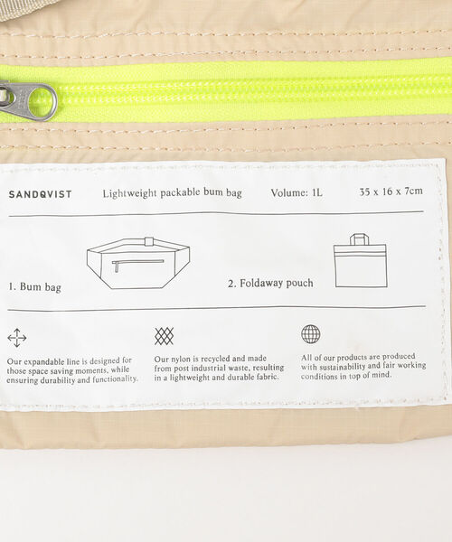 B:MING by BEAMS（ビーミングバイビームス）の「SANDQVIST / ウエストポーチ（ボディバッグ/ウエストポーチ・レディース・ネイビー/ホワイト系その他7・ONE SIZE）」の10枚目の写真