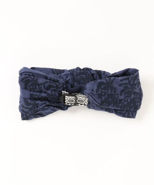 チャイハネ（チャイハネ）の「【チャイハネ】ノマドブレロスヌード＆ヘアバンド 2WAY（ヘアバンド・レディース・ネイビー/ベージュ/ホワイト・FREE）」の18枚目の写真