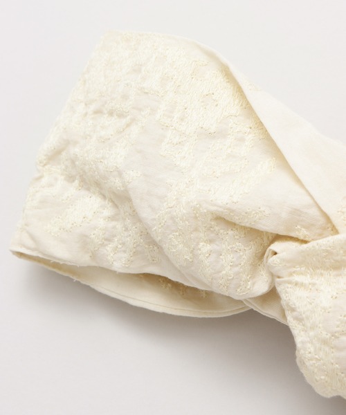 チャイハネ（チャイハネ）の「【チャイハネ】ノマドブレロスヌード＆ヘアバンド 2WAY（ヘアバンド・レディース・ネイビー/ベージュ/ホワイト・FREE）」の4枚目の写真