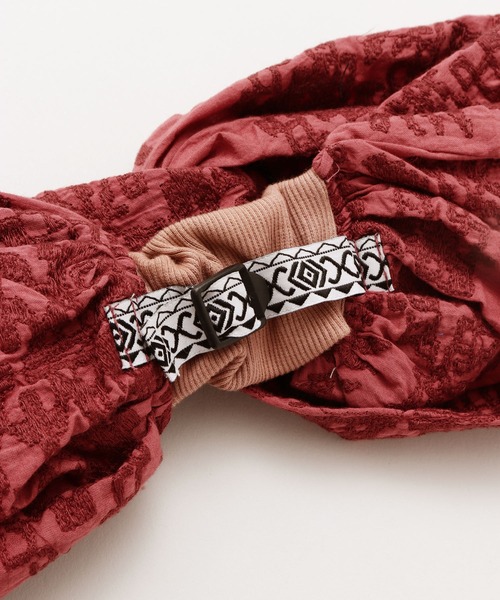 チャイハネ（チャイハネ）の「【チャイハネ】ノマドブレロスヌード＆ヘアバンド 2WAY（ヘアバンド・レディース・ネイビー/ベージュ/ホワイト・FREE）」の10枚目の写真