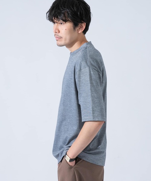URBAN RESEARCH ROSSO MEN（アーバンリサーチロッソメン）の「メリノウールクルーネックTシャツ（Tシャツ/カットソー・メンズ・グレー/ネイビー/カーキ・MEDIUM/X-LARGE/SMALL/LARGE）」の11枚目の写真