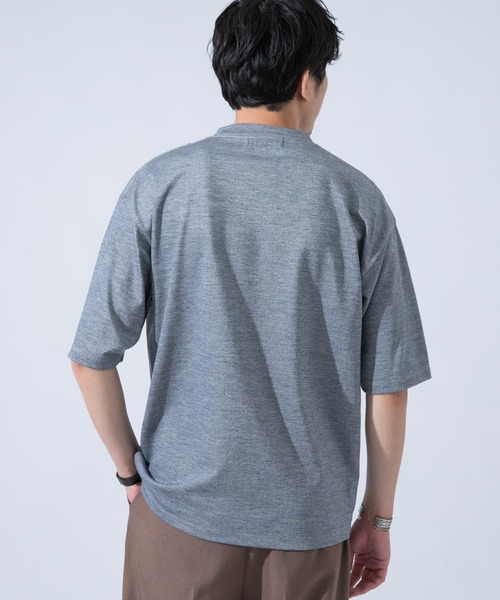 URBAN RESEARCH ROSSO MEN（アーバンリサーチロッソメン）の「メリノウールクルーネックTシャツ（Tシャツ/カットソー・メンズ・グレー/ネイビー/カーキ・MEDIUM/X-LARGE/SMALL/LARGE）」の12枚目の写真