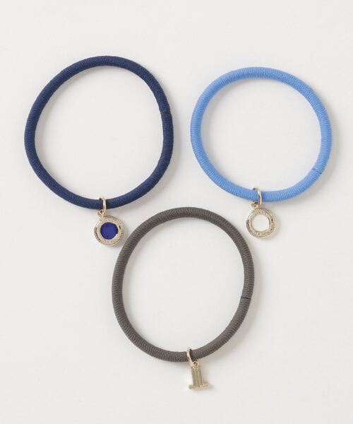 LANVIN en Bleu（ランバンオンブルー）の「LANVIN en Bleu ポニー ブレス セット（ヘアゴム・レディース・ピンク/ブルー・ONE SIZE）」の3枚目の写真