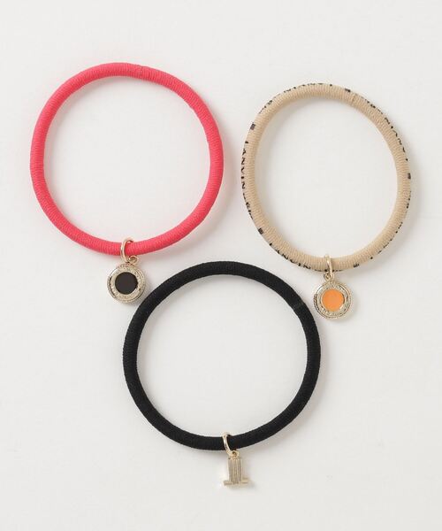 LANVIN en Bleu（ランバンオンブルー）の「LANVIN en Bleu ポニー ブレス セット（ヘアゴム・レディース・ピンク/ブルー・ONE SIZE）」の4枚目の写真