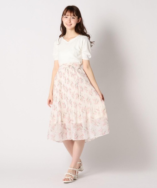 LODISPOTTO（ロディスポット）の「フルールビジューニット（ニット/セーター・レディース・ブラック/ホワイト/ピンク・MEDIUM）」の11枚目の写真