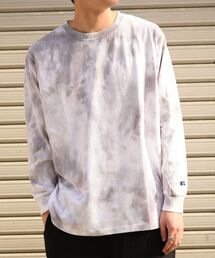 【WEB限定/SHIPS別注】RUSSELL ATHLETIC: タイダイ ロングスリーブ Tシャツ (ロンT)