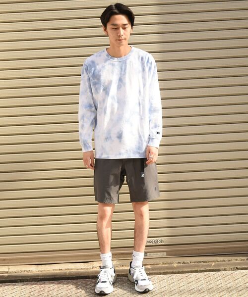 Russell Athletic(ラッセルアスレティック)の「【WEB限定/SHIPS別注】RUSSELL ATHLETIC: タイダイ ロングスリーブ Tシャツ (ロンT)(Tシャツ/カットソー・メンズ・ダークグレー/ベージュ/ブルー/ピンク・SMALL/MEDIUM/LARGE/X-LARGE)」の8枚目の写真
