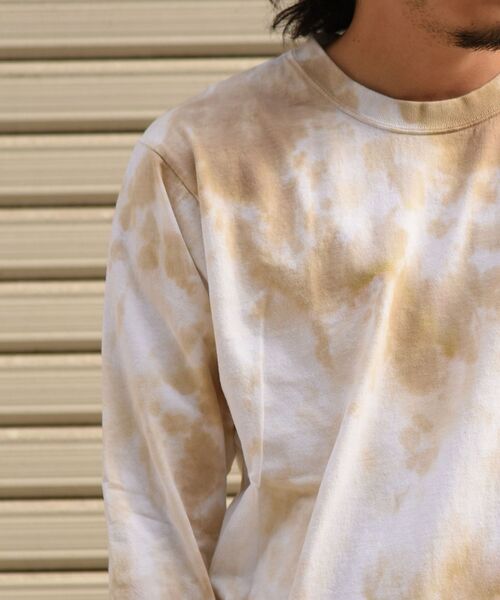 Russell Athletic(ラッセルアスレティック)の「【WEB限定/SHIPS別注】RUSSELL ATHLETIC: タイダイ ロングスリーブ Tシャツ (ロンT)(Tシャツ/カットソー・メンズ・ダークグレー/ベージュ/ブルー/ピンク・SMALL/MEDIUM/LARGE/X-LARGE)」の13枚目の写真