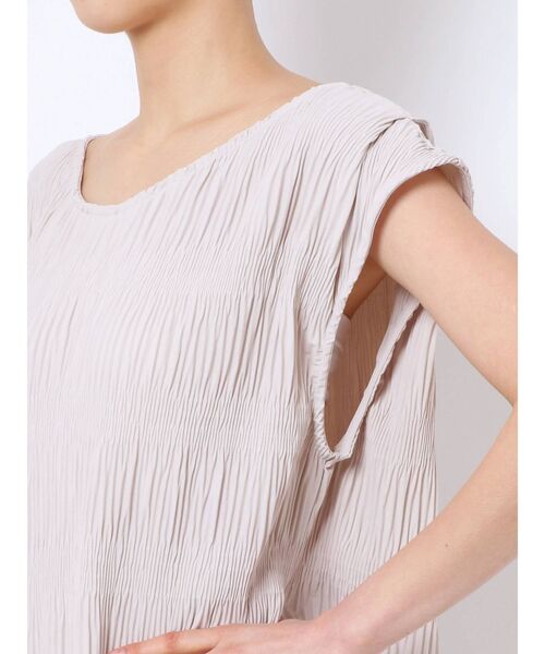 EMODA(エモダ)の「シャーリングロングトップ(Tシャツ/カットソー・レディース・ホワイト/グレー/ブラック/ミント・FREE)」の20枚目の写真