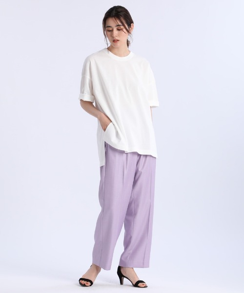 INED（イネド）の「ビッグTシャツ（Tシャツ/カットソー・レディース・オフホワイト/オレンジ/その他9/スミクロ・9号）」の16枚目の写真