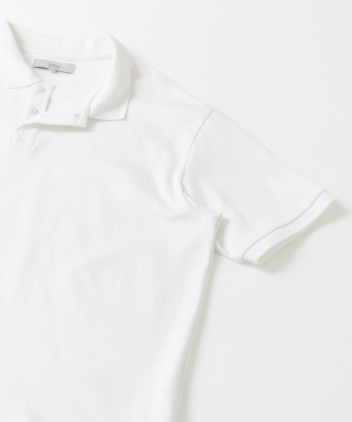 URBAN RESEARCH ROSSO MEN（アーバンリサーチロッソメン）の「レイヤードポロシャツ（ポロシャツ・メンズ・ブラック/オフホワイト・MEDIUM/LARGE）」の11枚目の写真