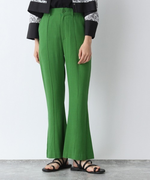 JEANASIS（ジーナシス）の「ジャガードバックスリットフレアパンツ/942561（その他パンツ・レディース・グリーン/ブラック/イエロー系その他/グリーン系その他/ブルー/パープル・MEDIUM/SMALL）」の4枚目の写真