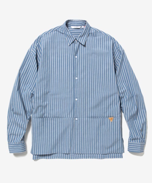 rehacer(レアセル)の「rehacer : Wide Slit Boil Stripe Shirt Made in Japan / ワイドスリットストライプシャツ メイドインジャパン(シャツ/ブラウス・メンズ・サックスブルー・SMALL/MEDIUM/LARGE)」の9枚目の写真