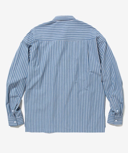 rehacer(レアセル)の「rehacer : Wide Slit Boil Stripe Shirt Made in Japan / ワイドスリットストライプシャツ メイドインジャパン(シャツ/ブラウス・メンズ・サックスブルー・SMALL/MEDIUM/LARGE)」の10枚目の写真
