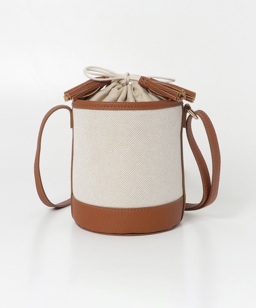 RODE SKO（ロデスコ）の「BELEN キャンバスミニバケツバッグ（ショルダーバッグ・レディース・ブラック/ブラウン・ONE）」の14枚目の写真