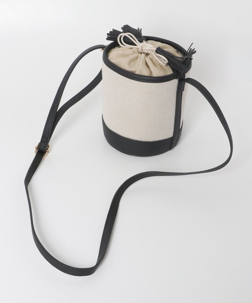 RODE SKO（ロデスコ）の「BELEN キャンバスミニバケツバッグ（ショルダーバッグ・レディース・ブラック/ブラウン・ONE）」の19枚目の写真