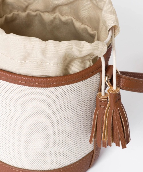 RODE SKO（ロデスコ）の「BELEN キャンバスミニバケツバッグ（ショルダーバッグ・レディース・ブラック/ブラウン・ONE）」の22枚目の写真