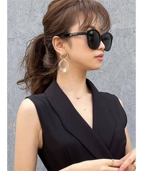 RESEXXY（リゼクシー）の「ボストンサングラス（サングラス・レディース・ブラック/ベージュ/ブラウン・FREE）」の2枚目の写真