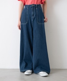ヘビーツイル&デニムワイドパンツ
