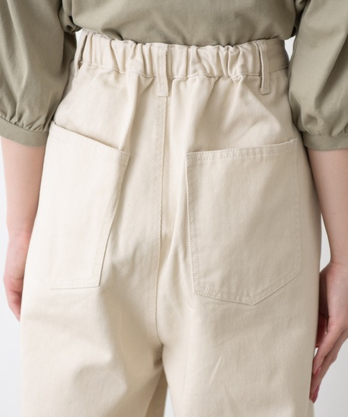 MERLOT（メルロー）の「ヘビーツイル＆デニムワイドパンツ（デニムパンツ・レディース・インディゴブルー/ナチュラル・FREE）」の14枚目の写真